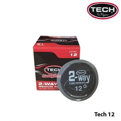 Hộp 30 miếng vá săm ô tô, xe máy Tech 12 (Tròn, 60mm)