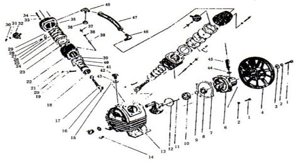 chi tiết máy nén khí trục vít kouritsu VD65- 100 Tân Phát